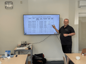 Photo of Ron Touw teaching the wireless deep dive